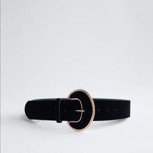 Zara Velvet Belt NWT size 34